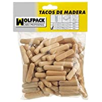 WOLFPACK LINEA PROFESIONAL 13103500 Espigas Madera 6x30 mm. (Bolsa de 50 Piezas)